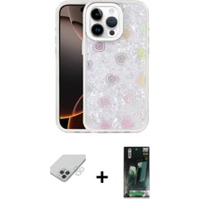 DS LLC Ieg™ iPhone 14 Pro Max Kılıf Odak Prime - Şeffaf 360 Full Body Arka Koruyucu + Gümüş Band Me