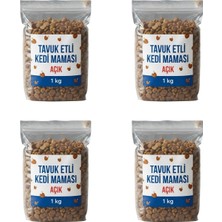 Tavuklu Açık Kedi Maması – Sokak Hayvanları Için Ekonomik ve Besleyici Çözüm - 1x4 kg 🐾