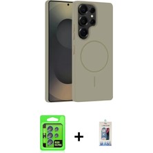 DS LLC Ieg™ Galaxy S25 Ultra Kılıf Yankı Form Serisi - Siyah Joko Magic 5d Cam + Mavi Raze Metal Kamer