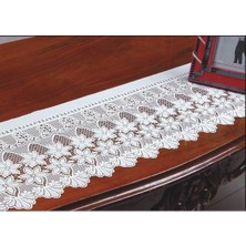 PremiumPort Pvc Dantel Raf Terek Dolap Çekmece Örtüsü 23CM x 5m Krem