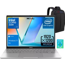 Asus Vivobook S14 S3407VA-LY069WZ10 Intel Core 5-210H 24GB 512GB SSD 14.0" Fhd+ WIN11PRO Taşınabilir Bilgisayar - Webzone Çanta / 1 Yıl Kaspersky Yazılım Koruma