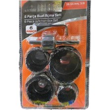 Abnturk Yüksek Kalite 6 Parça Buat Açma Seti Metal Delik Testere Ucu ve Anahtar Aparat