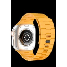 Pileli Store Newface Apple Watch Ultra 49MM Wowen Kordon - Sarı