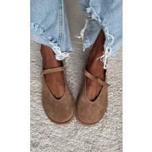 Funda Akın Mi Luz Mina Hakiki Deri Süet Ayakkabı