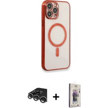 DS LLC Ieg™ iPhone 13 Pro Max Kılıf Doruk Minimal - Siyah Bilvis 3D Cam Ekran Koruyucu + Gümüş Raze