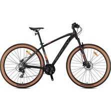 27.5j Kron Xc 100 Hd 21V Dağ Bisikleti - Mat Siyah Turuncu Füme - 38 Kadro
