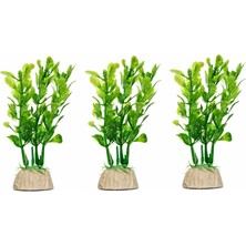 Petistera 3'lü Plastik Akvaryum Bitkisi 10 cm PB15