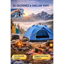 Munico Şemsiye Sistem Otomatik Kurulum Su Geçirmez Dayanıklı Outdor Çadır 6 Kişilik Kamp Çadır Tam Otomatik