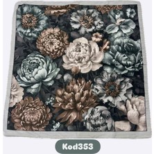 Şakayık Desen Soft Eşarp