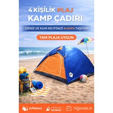 Munico 4-5 Kişilik Kamp Çadırı Manuel Kurulum Geniş Iç Hacim Hafif Taşınabilir Aile Çadırı 5 Dakikada Kurulum