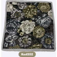 Şakayık Desen Soft Eşarp