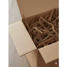 Esila Kağıtçılık Çikolata, Karamel 500 gr Kırpık Kağıt, Z Zigzag, Süs Hediye Kutu Dolgu Kağıt Kırpık Kutu Içi Süsleme