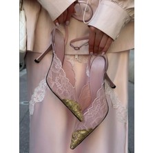 Mi Luz Ayakkabı Coco Dantel Topuklu Ayakkabı