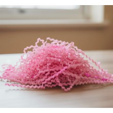 Esila Kağıtçılık Pembe Zigzag Kırpık Kâğıt 25 gr Hediye Kutu İçi Dolgu Süsleme Malzemesi