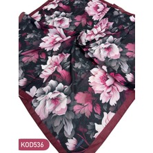 Çiçek Desen Soft Pamuk Eşarp