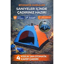 Munico Şemsiye Mekanizma Su Geçirmez Dayanıklı Festival Çadırı 4 Kişilik Kamp Çadırı Hızlı Açılır Otomatik