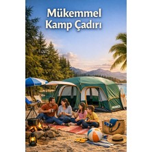 Munico Çift Odalı Kamp Çadırı – Su ve Rüzgar Geçirmez, Aile Kampı Için Maksimum Konfor! Kamp Çadırı