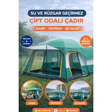 Munico 2 Odalı Kamp Çadırı – Su ve Rüzgar Geçirmez, Kolay Kurulumlu, Aile Kampı Için Geniş ve Dayanıklı