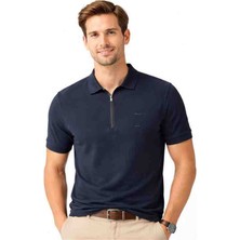Lacoste Fermuar Yaka Regular Fit Lacivert