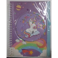 Taros Kırtasiye Unıck Color Smile Pullu Kilit Dosyalı Spiralli A5 Defter