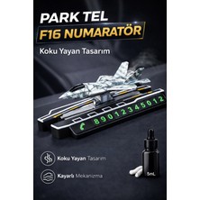 Carlone F16 Uçak Modeli Park Tel Telefon Numaratörü Kokulu Torpido Süsü Egzozdan Koku Yayan