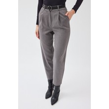 Yüksek Bel Kumaş Pantolon