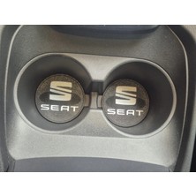 YSN Sounds Seat Araç Bardaklık Altlığı , Seat Şişe ve Bardak Altlığı, Seat Logolu Oto Bardaklık Altlığı