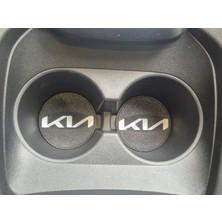 YSN Sounds Kia Araç Bardaklık Altlığı , Kia Şişe ve Bardak Altlığı, Kia Logolu Oto Bardaklık Altlığı
