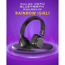 Pileli Store Renkli Işık Efektli Bluetooth 5.3 Müzik Kulaklığı