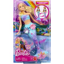 Barbie Büyülü Çiçekler Deniz Kızı Bebeği JDM72 3+ Yaş İçin Renkli Desenli Eğlenceli Oyun Arkadaşı