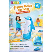 Uslucan Alışveriş Intex 44669 Wet Set Şişme Boks Torbası Çocuk Oyuncağı 97X61 cm 3 Yaş Üzeri Eğlenceli Aktivite Oyunu