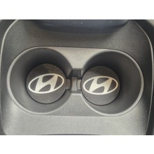 YSN Sounds Hyundai Araç Bardaklık Altlığı , Hyundai Şişe ve Bardak Altlığı, Hyundai Logolu Oto Bardaklık Altlığı
