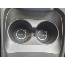 YSN Sounds Volvo Araç Bardaklık Altlığı , Volvo Şişe ve Bardak Altlığı, Volvo Logolu Oto Bardaklık Altlığı