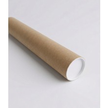 Esila Kağıtçılık Masura Kapaklı Silindir Kutu 5X25 cm | 1 Adet | Rulo Tüp | Poster Afiş | Tüm Masura Tiplerine Uygun
