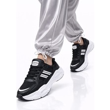 Slipcat Unısex Kalın Tabanlı Bağcıklı Rahat Sneaker Spor Ayakkabı –nefes Alabilen Yapı, Şık Trend Model