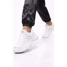 Slipcat Unısex Kalın Tabanlı Bağcıklı Rahat Sneaker Spor Ayakkabı –nefes Alabilen Yapı, Şık Trend Model