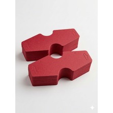 Esila Kağıtçılık 100 Adet Kırmızı Takı Kartı 12.2×5x3 cm – Küpe Kolye Bileklik Sunum Kartı | Bristol Takı Sergi Kartı