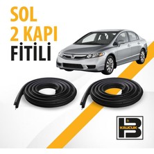B&M Kauçuk Honda Civic (2011-2017) Sol Ön ve Arka Kapı Fitili BM00042