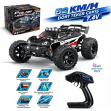 Brother Toys 52 Km/h Hız Yapan Süspansiyonlu Profesyonel Kumandalı Arazi Aracı Rock Crawler Servo Motor 34 Cm.
