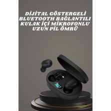 BSH Gülbay Mobilya Bluetooth Kulaklık Tws Yüksek Ses Kaliteli Kesintisiz Dijital Göstergeli Kulaklık