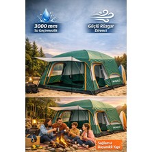 Munico Outdoor Çadır 2 Odalı, Kolay Kurulum Dayanıklı Yapısıyla Her Ortama Uygun Kamp Seyahat Afet Barınma