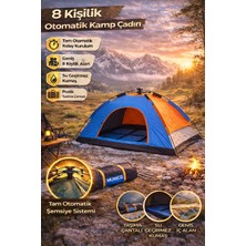 Munico Şemsiye Mekanizma Su Geçirmez Dayanıklı Festival Çadırı 8 Kişilik Kamp Çadırı Hızlı Açılır Otomatik