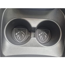 YSN Sounds Peugeot Araç Bardaklık Altlığı , Peugeot Şişe ve Bardak Altlığı, Peugeot  Logolu Oto Bardaklık Altlığı