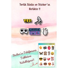 Birikiyedi Jibbitz Terlik Süsü 5'li Set Delikli Terliklerle Uyumlu/dj ,game Over,yes