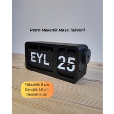 Retro Mekanik Masa Takvimi - Sonsuz Takvim - Ofis ve Ev Hediyesi