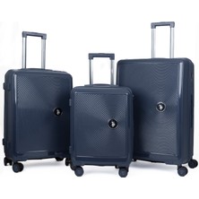 U.S. Polo Assn. Ultra Hafif Kırılmaz Polipropilen 3 Lü Valiz Seti