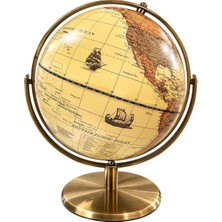 Dünyadan Hediyeler Dekoratif Masa Üstü Dünya Küre Kahverengi 23X29CM ALK5258
