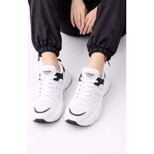 Slipcat Unısex Kalın Tabanlı Bağcıklı Rahat Sneaker Spor Ayakkabı –nefes Alabilen Yapı, Şık Trend Model