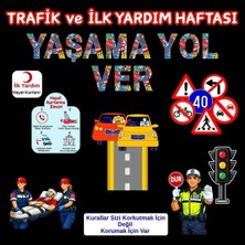 Ti Play Trafik ve Ilk Yardım Haftası Panosu Figür Seti | Hazır Kesim