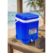 Melys Plastik Toros 20 Lt Kare Termos (Mavi Plastik) Musluklu & Kulplu